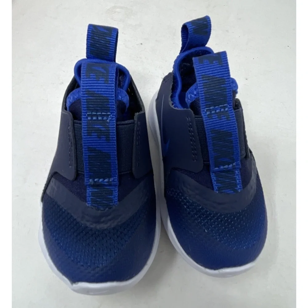 Nike Flex Runner Infant Baby Slip-on Shoes 4C Game Royal/White AT4665-407